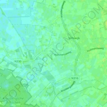 Topografische Karte Wittebrink, Höhe, Relief