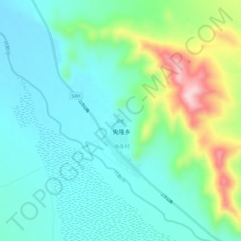 Topografische Karte 公庄, Höhe, Relief