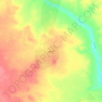 Topografische Karte Al Hadar, Höhe, Relief