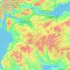 Topografische Karte Lanarkshire, Höhe, Relief