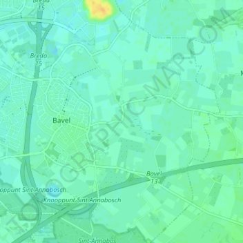 Topografische Karte Bolberg, Höhe, Relief