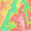 Topografische Karte Comps, Höhe, Relief