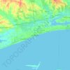 Topografische Karte Gulfport, Höhe, Relief