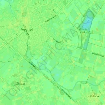 Topografische Karte Havelt, Höhe, Relief