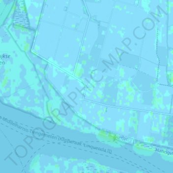 Topografische Karte Oudendijk, Höhe, Relief