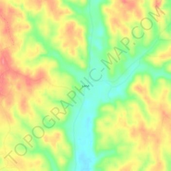 Topografische Karte Land, Höhe, Relief