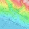 Topografische Karte Mjesni odbor Banderovo, Höhe, Relief