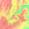 Topografische Karte Sioux Falls, Höhe, Relief