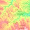 Topografische Karte Badlands National Park, Höhe, Relief
