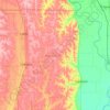 Topografische Karte Burt County, Höhe, Relief