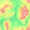 Topografische Karte Lake Mead, Höhe, Relief