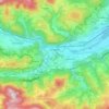 Topografische Karte Gloggnitz, Höhe, Relief