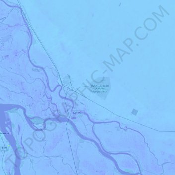 Topografische Karte Джанайский сельсовет, Höhe, Relief