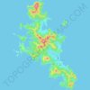 Topografische Karte Great Barrier Island, Höhe, Relief