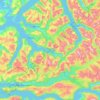Topografische Karte Volda, Höhe, Relief