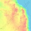Topografische Karte Halayeb Distrikt, Höhe, Relief
