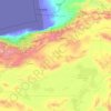 Topografische Karte Semnan, Höhe, Relief