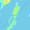 Topografische Karte Bailey Island, Höhe, Relief