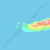 Topografische Karte Fuga Island, Höhe, Relief