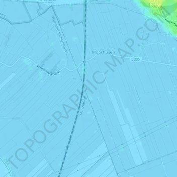 Topografische Karte Moorhusen, Höhe, Relief