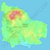 Topografische Karte Norfolk Island, Höhe, Relief