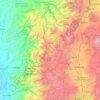 Topografische Karte Cotopaxi, Höhe, Relief