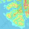 Topografische Karte Nootka Island, Höhe, Relief