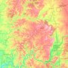 Topografische Karte Hoosier National Forest, Höhe, Relief