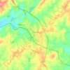 Topografische Karte Roanoke, Höhe, Relief