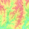 Topografische Karte Shelby, Höhe, Relief