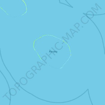 Topografische Karte Raraka, Höhe, Relief