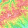 Topografische Karte Wahl, Höhe, Relief