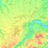 Topografische Karte Sierning, Höhe, Relief