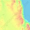 Topografische Karte Red Sea State, Höhe, Relief