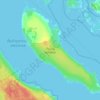 Topografische Karte Лисий остров, Höhe, Relief