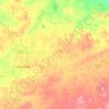 Topografische Karte Бұқар жырау ауданы, Höhe, Relief