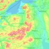Topografische Karte County Londonderry, Höhe, Relief