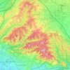 Topografische Karte Chino Hills, Höhe, Relief