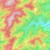Topografische Karte Pailharès, Höhe, Relief
