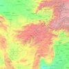 Topografische Karte Afghanistan, Höhe, Relief