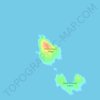 Topografische Karte West Ballenas Island, Höhe, Relief