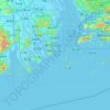 Topografische Karte 珠海市, Höhe, Relief
