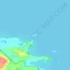 Topografische Karte Heron Island, Höhe, Relief