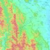 Topografische Karte จังหวัดราชบุรี, Höhe, Relief