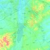 Topografische Karte 长春净月高新技术产业开发区, Höhe, Relief
