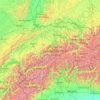 Topografische Karte Schweiz, Höhe, Relief