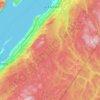Topografische Karte L'Islet (MRC), Höhe, Relief