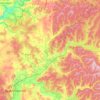 Topografische Karte Ачитский городской округ, Höhe, Relief