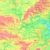 Topografische Karte Berkshire, Höhe, Relief