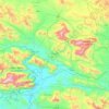 Topografische Karte شهرستان صحنه, Höhe, Relief
